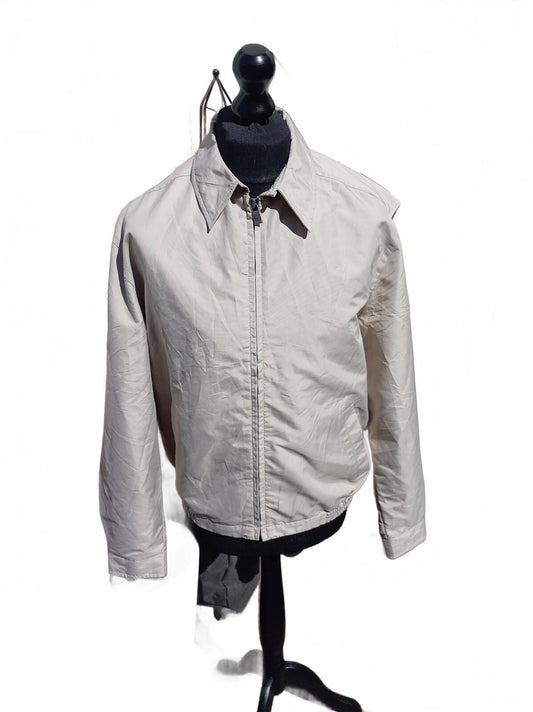 Dockers - Light Beige Casual Zip-Up Jacket - Medium