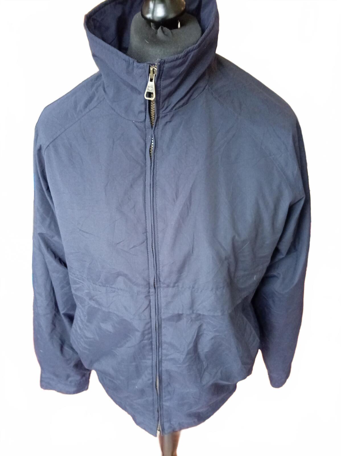 Vintage 90s/Y2K Dockers Blue Windbreaker - Medium - Harrington Style Golf Jacket