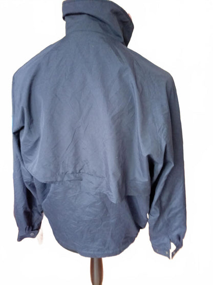 Vintage 90s/Y2K Dockers Blue Windbreaker - Medium - Harrington Style Golf Jacket