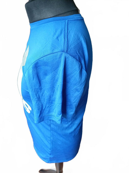 Adidas Blue Logo Graphic T-Shirt - Large