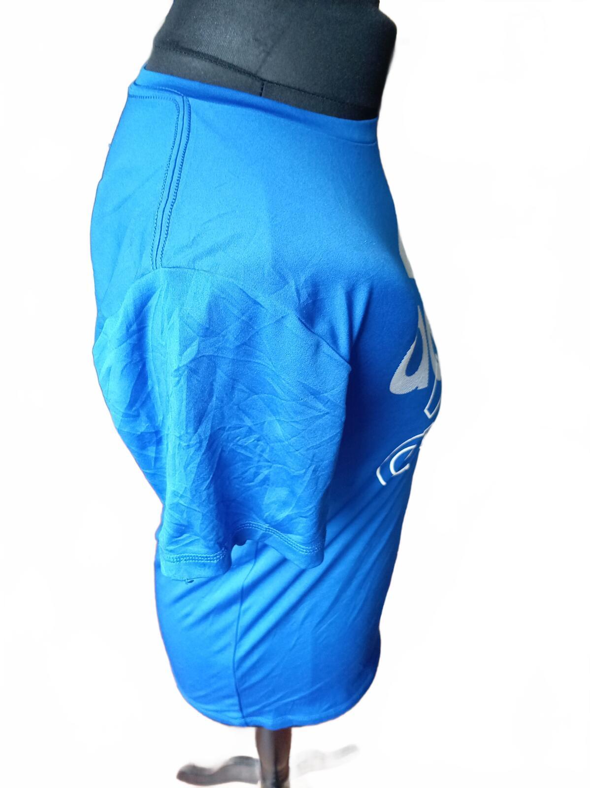 Adidas Blue Logo Graphic T-Shirt - Large