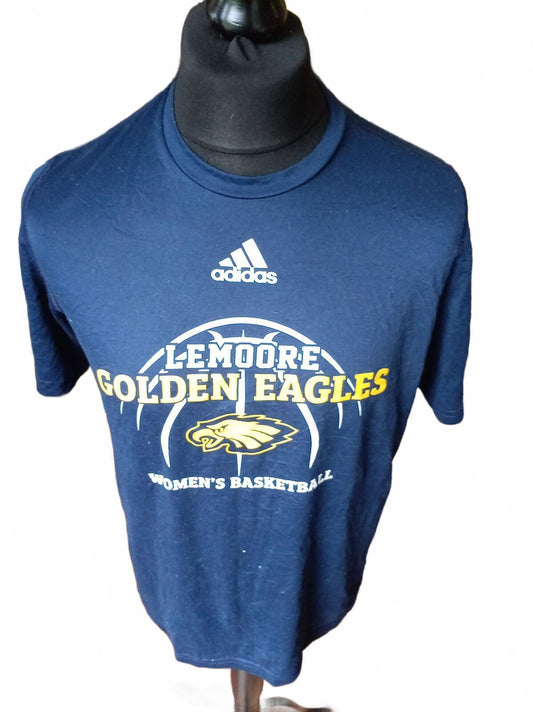Adidas LeMoore Golden Eagles Women's Basketball Navy T-Shirt - Medium