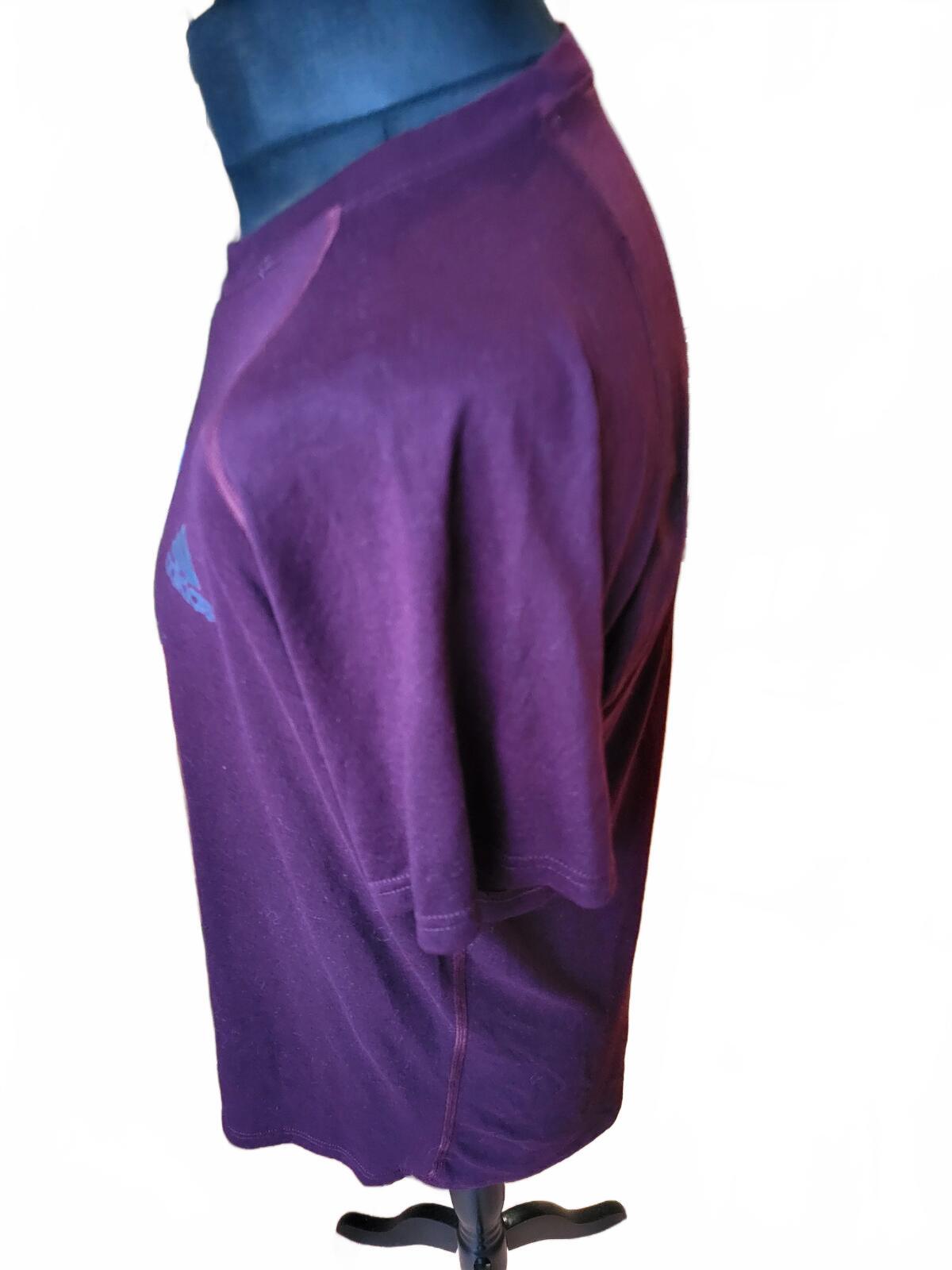 Adidas Men's Purple Short Sleeve T-Shirt - Large