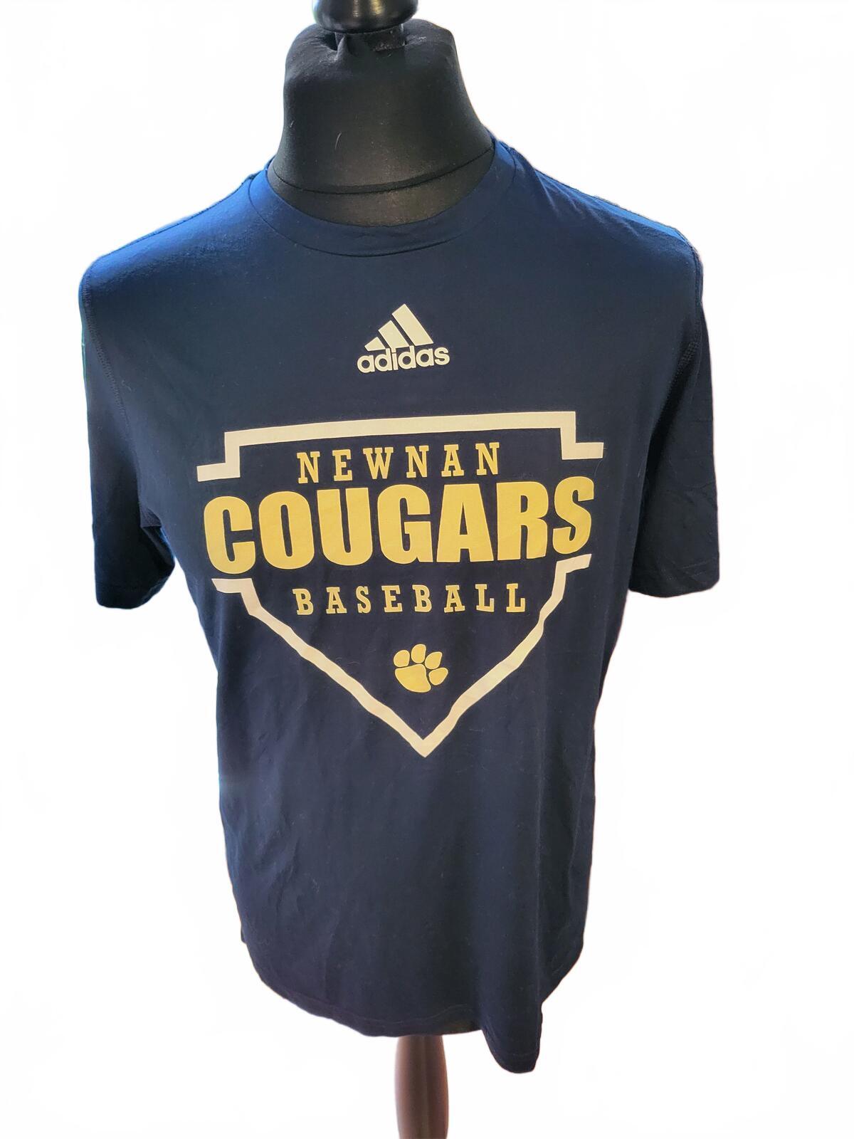 Adidas Newnan Cougars Baseball Navy Blue T-Shirt - Medium