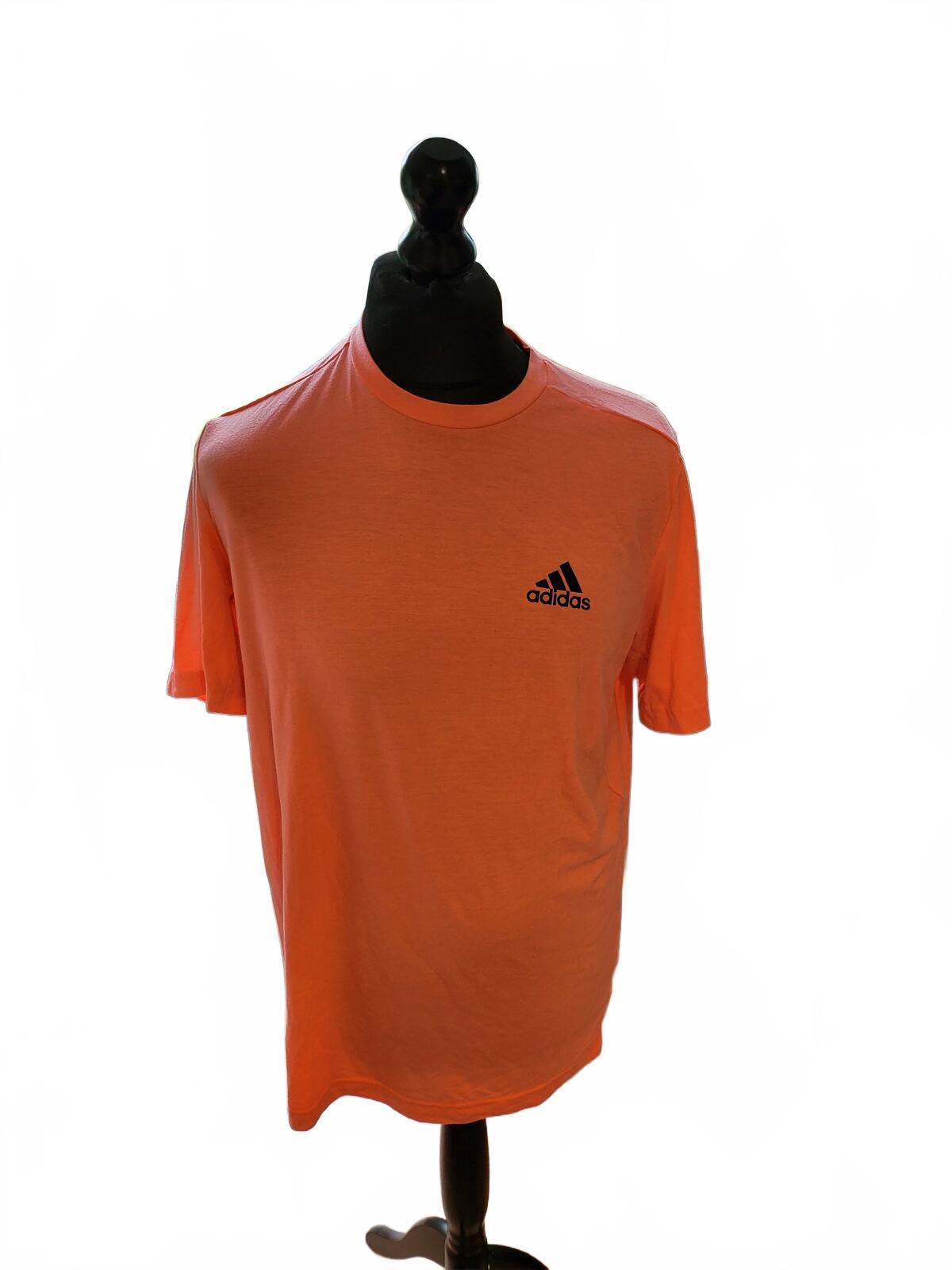 Adidas  Soft Pink/Orange Short Sleeve T-Shirt - Large