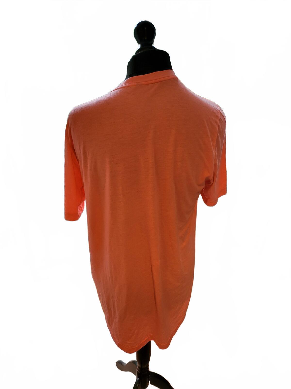 Adidas  Soft Pink/Orange Short Sleeve T-Shirt - Large
