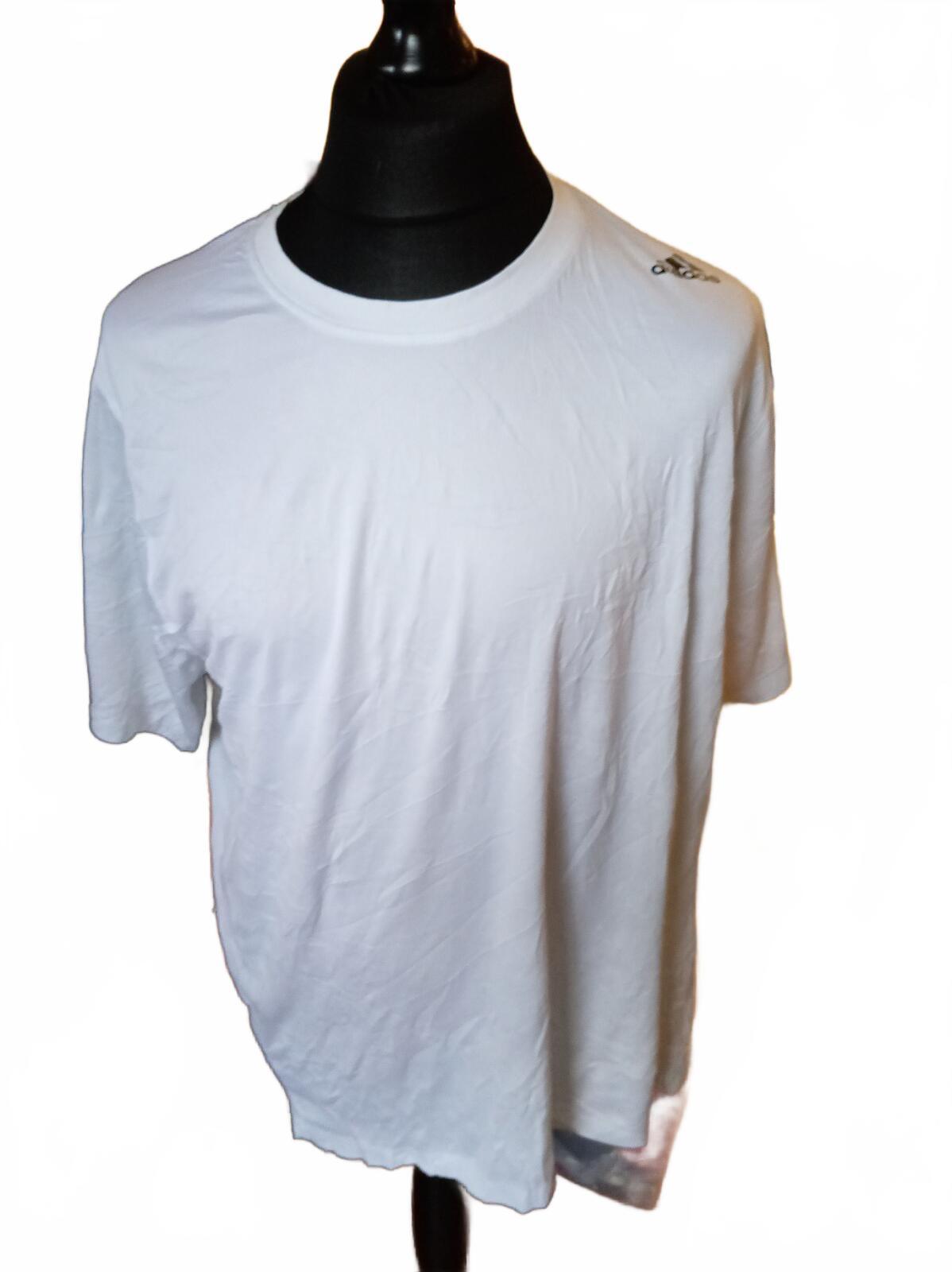 Adidas White Short Sleeve Sports T-Shirt XXL
