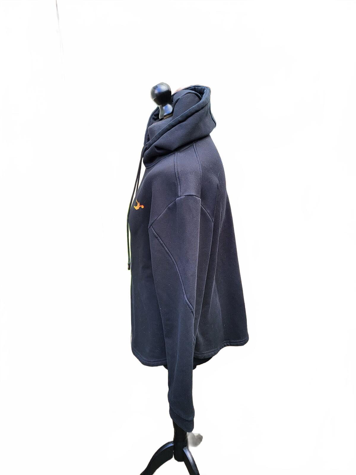 Kratos Sport Black Hoodie with Yellow Logo Embroidery - Extra Large