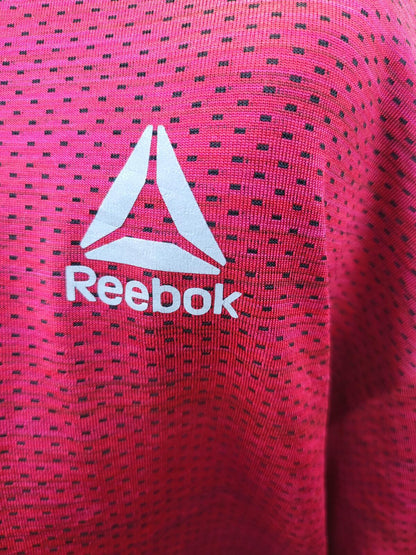 Reebok Crimson Red Heathered Performance Gym Tee - Men's 3XL - Training Shirt