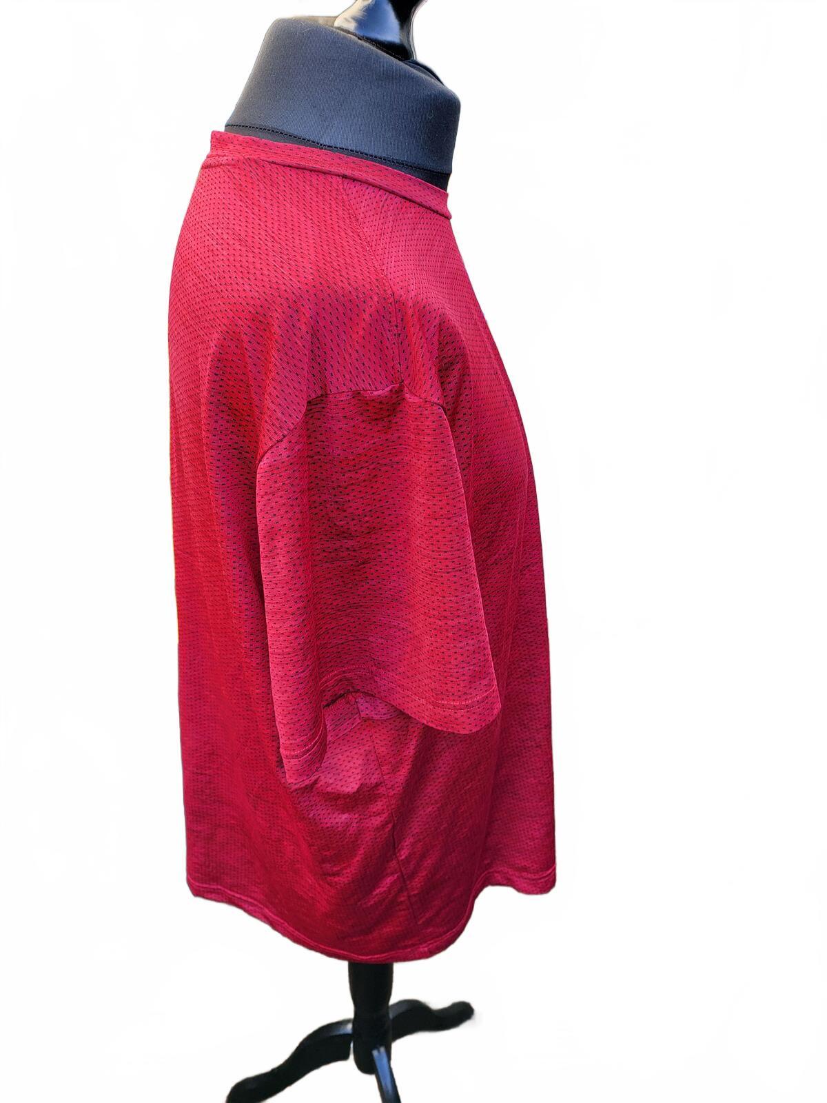Reebok Crimson Red Heathered Performance Gym Tee - Men's 3XL - Training Shirt