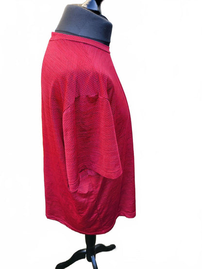 Reebok Crimson Red Heathered Performance Gym Tee - Men's 3XL - Training Shirt