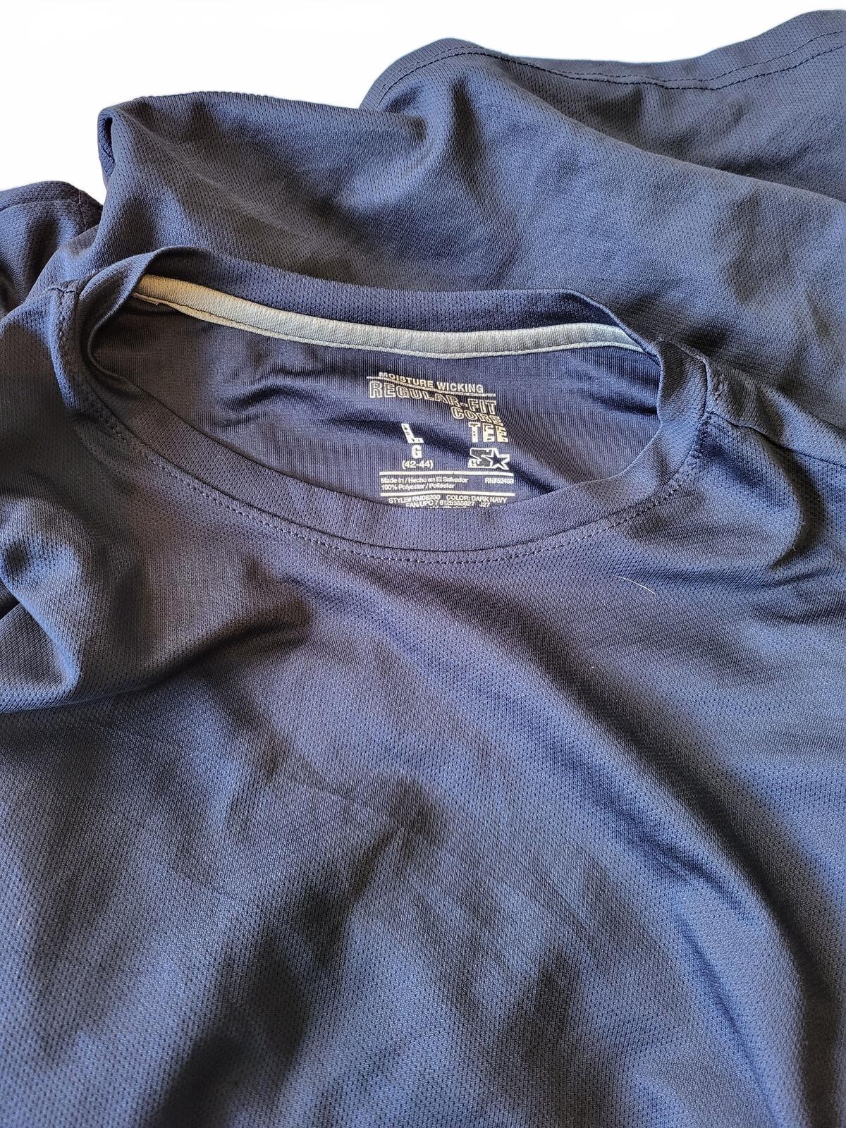 Plain Navy Blue Unbranded Short Sleeve T-Shirt - Large