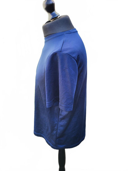 Plain Navy Blue Unbranded Short Sleeve T-Shirt - Large