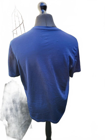 Plain Navy Blue Unbranded Short Sleeve T-Shirt - Large