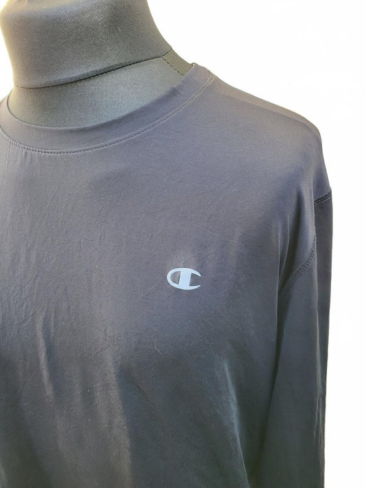 Champion Men's Black Long Sleeve Training Top - Size XL - Performance Base Layer