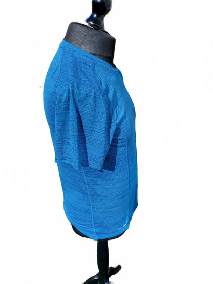 Nike Dri-FIT Miler Running Tee - Men’s Medium - Electric Blue Training Shirt