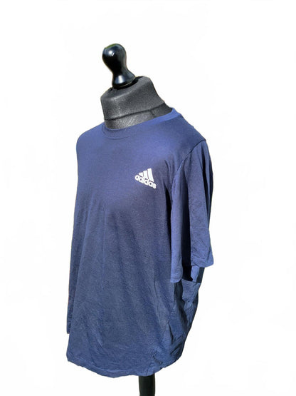 Adidas Navy Blue Performance Training Tee - Men’s XL - Badge of Sport Gym Shirt