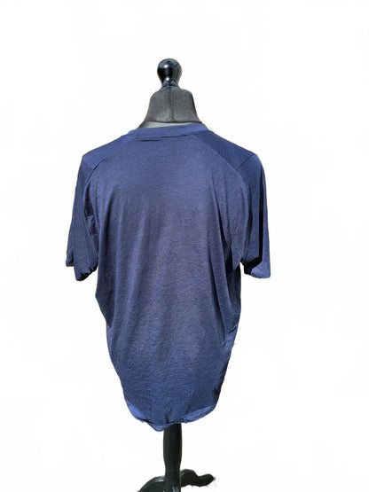 Adidas Navy Blue Performance Training Tee - Men’s XL - Badge of Sport Gym Shirt