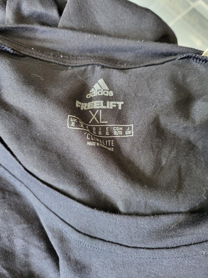Adidas Navy Blue Performance Training Tee - Men’s XL - Badge of Sport Gym Shirt