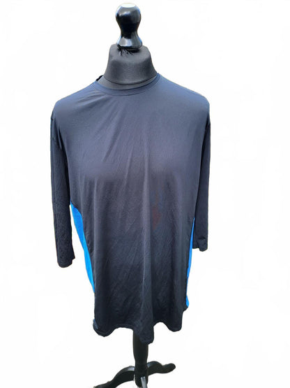 Under Armour Men’s XL Training Top - Black & Blue Performance Base Layer