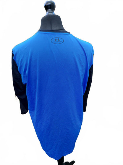 Under Armour Men’s XL Training Top - Black & Blue Performance Base Layer