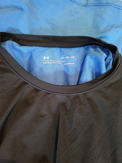 Under Armour Men’s XL Training Top - Black & Blue Performance Base Layer
