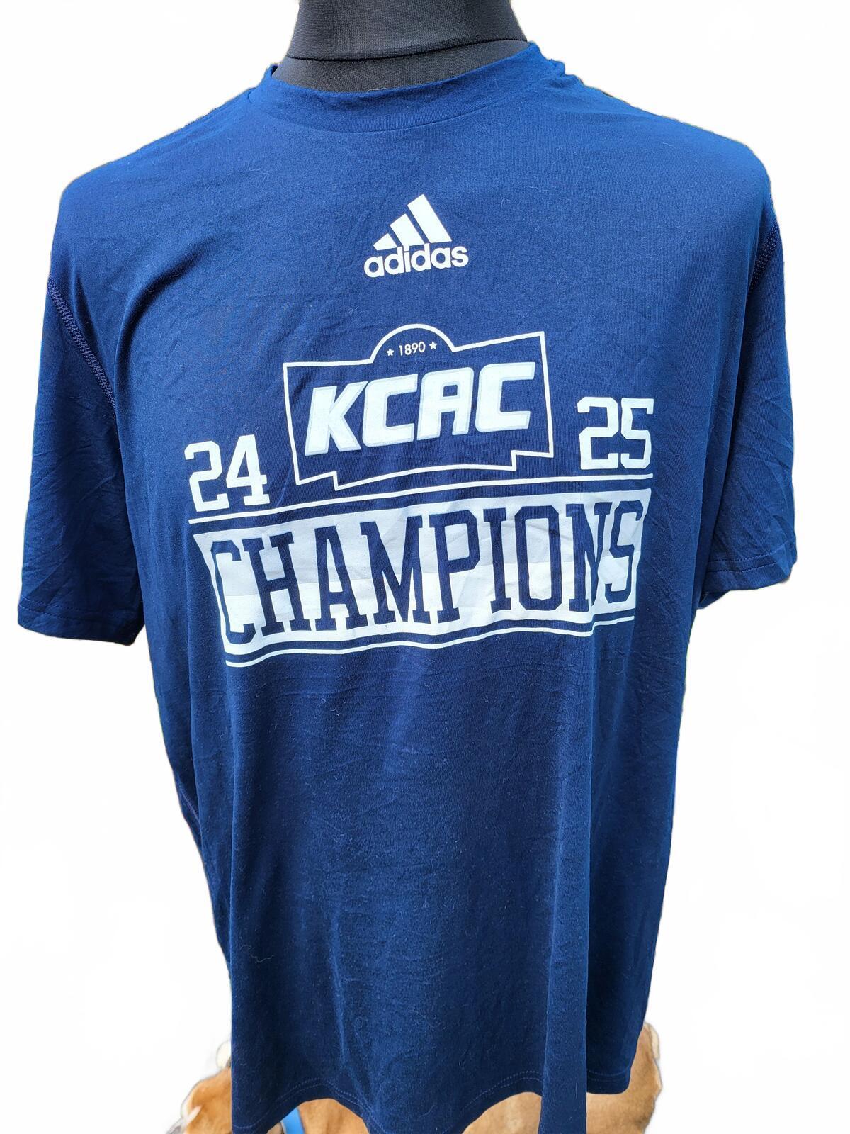 adidas KCAC Champions 24/25 Navy Graphic Tee - Men’s XL - College Sports Shirt