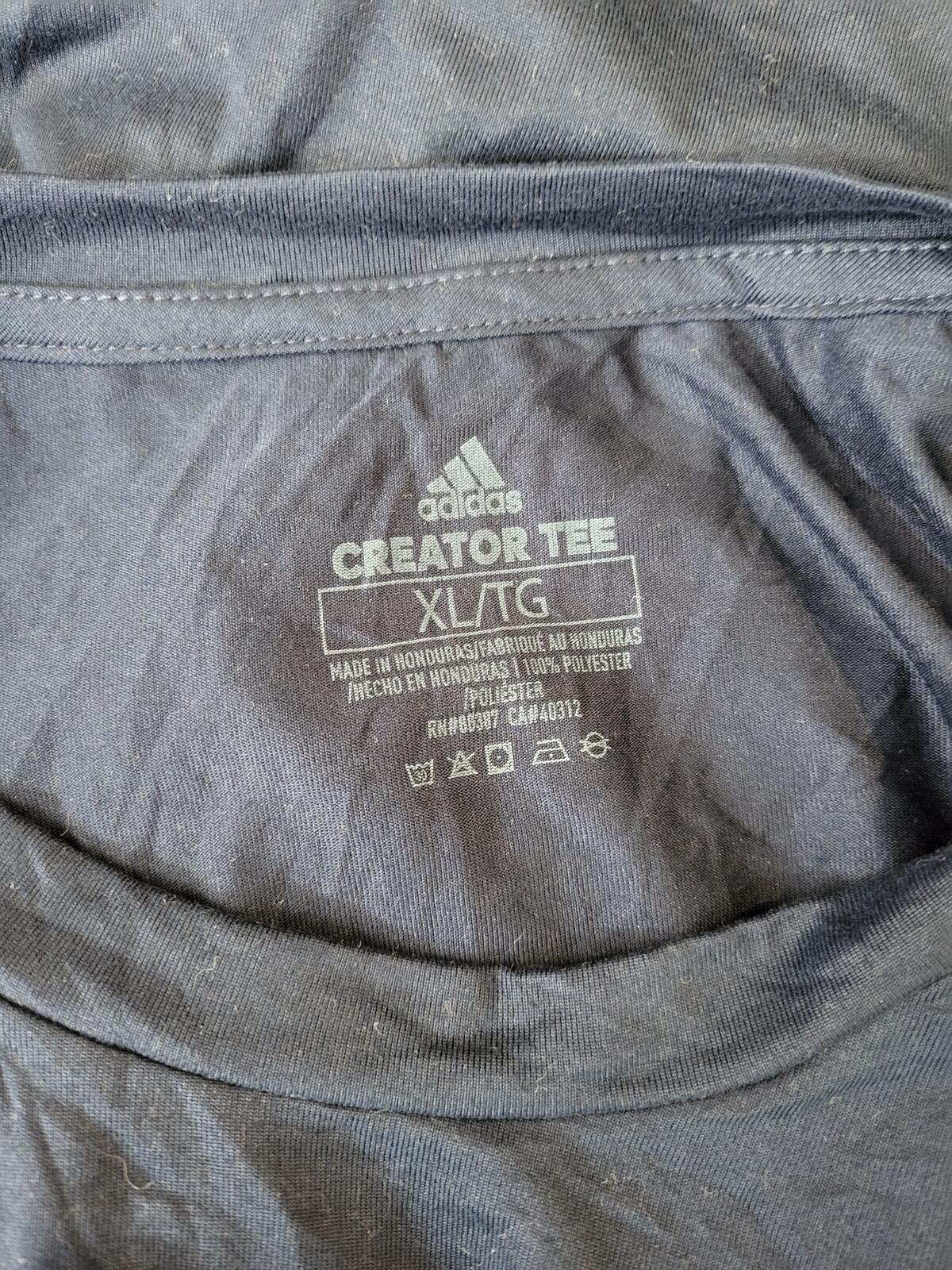 adidas KCAC Champions 24/25 Navy Graphic Tee - Men’s XL - College Sports Shirt