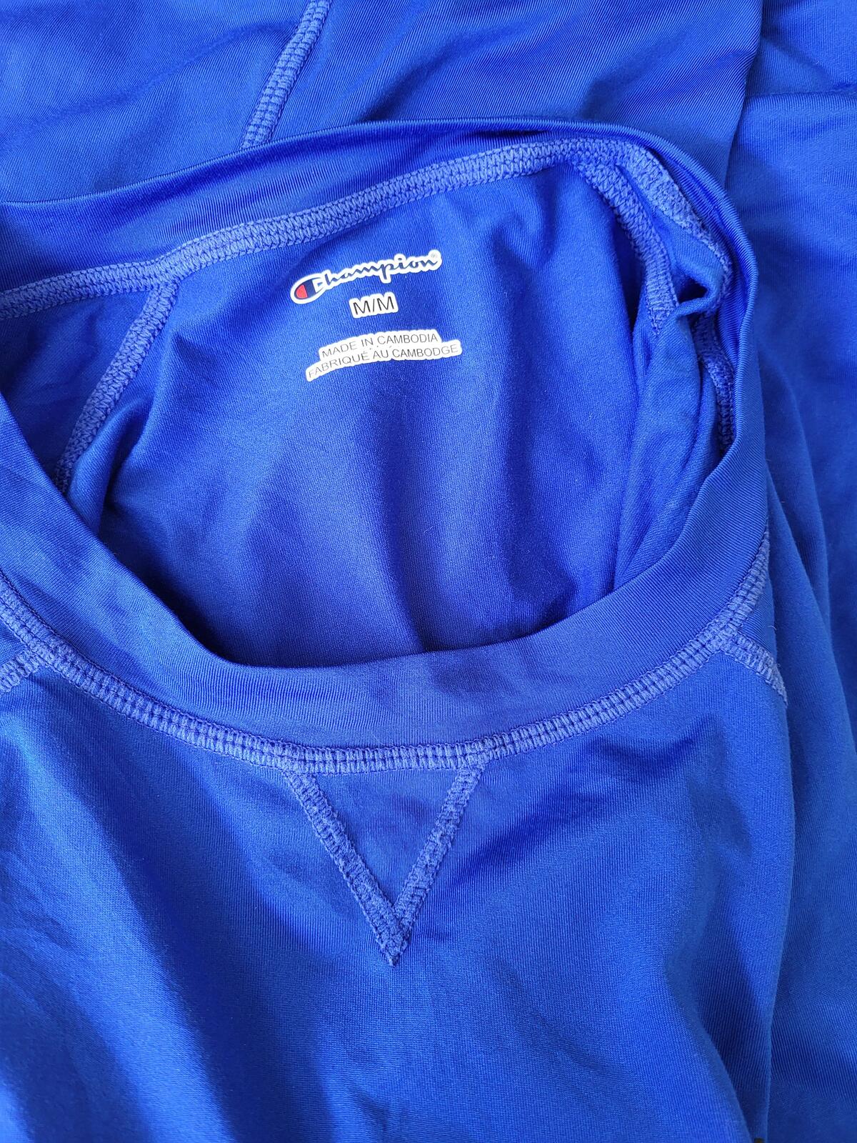 Champion Royal Blue Training Tee - Men’s Medium - Performance Gym Shirt