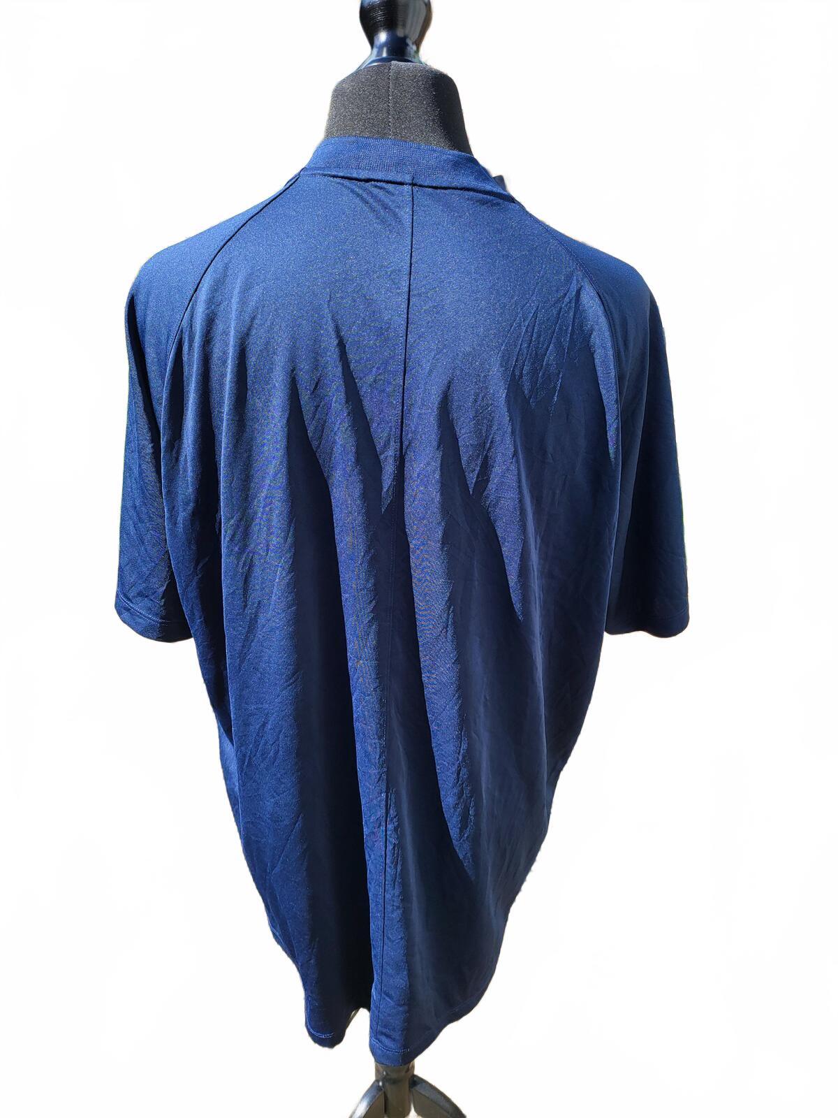 Nike Dri-FIT Navy Blue Blade Collar Polo Shirt - Men’s XXL - Golf & Training