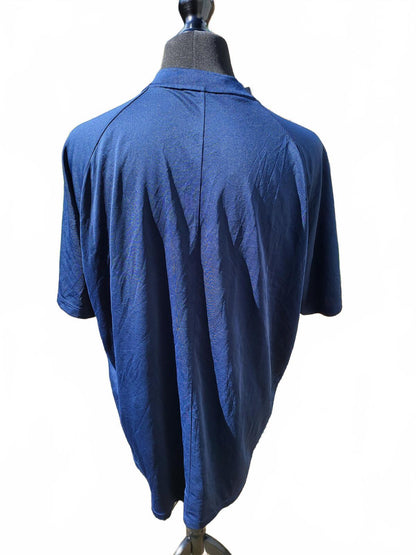 Nike Dri-FIT Navy Blue Blade Collar Polo Shirt - Men’s XXL - Golf & Training