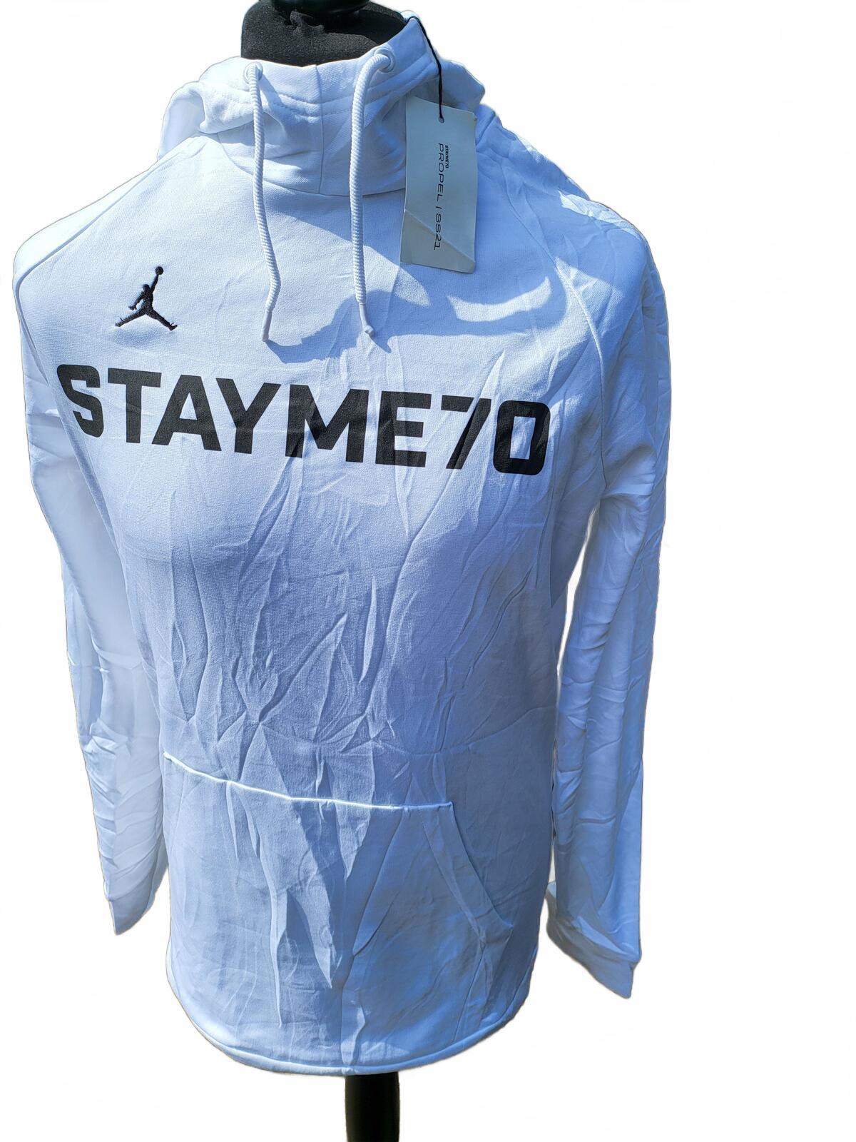 BNWT Jordan x Carmelo Anthony 'STAYME70' Hoodie - White - Men's Large