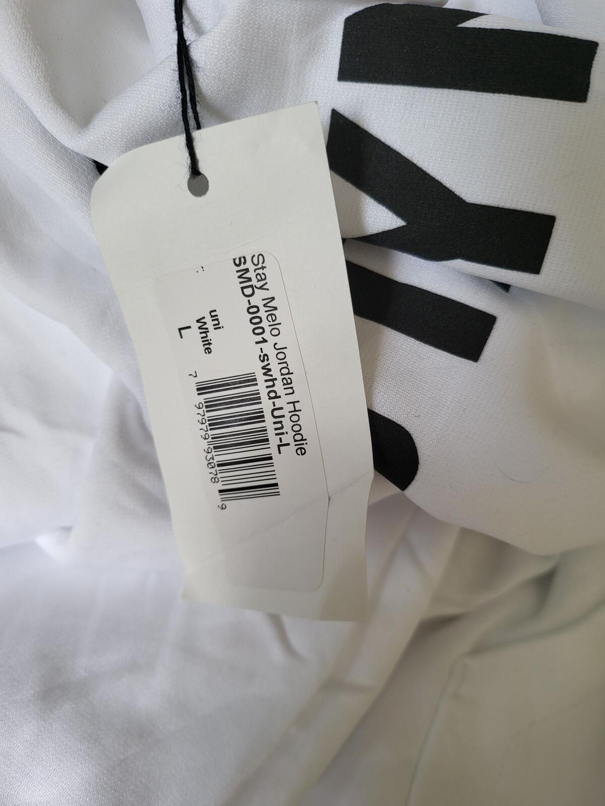 BNWT Jordan x Carmelo Anthony 'STAYME70' Hoodie - White - Men's Large