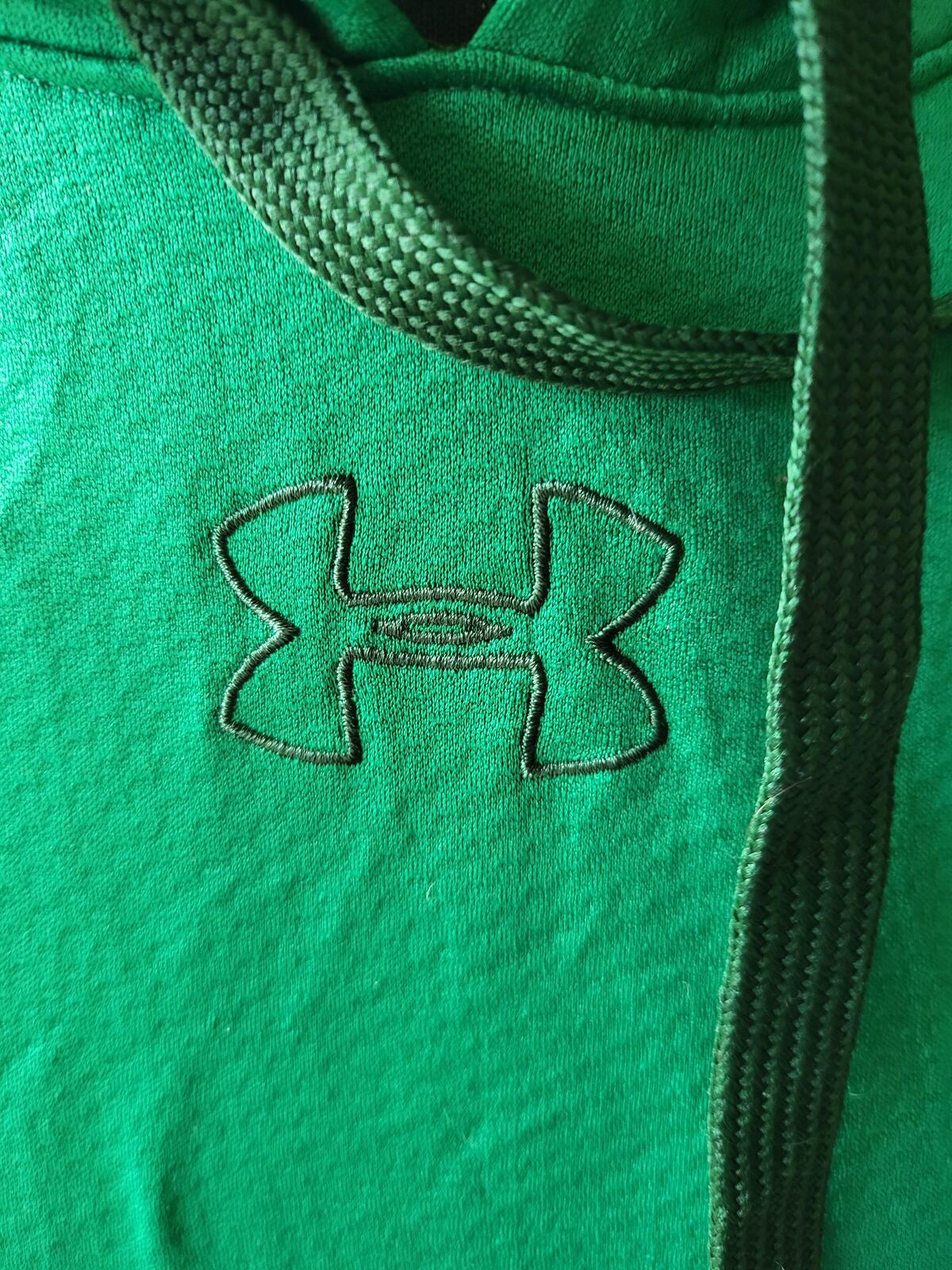 Under Armour Men’s Medium Green Armour Fleece Hoodie - Textured Training Top