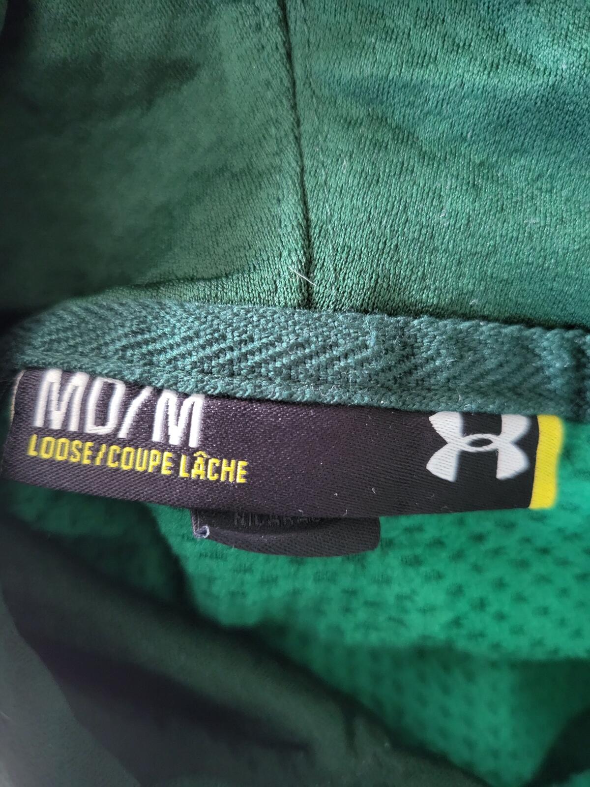 Under Armour Men’s Medium Green Armour Fleece Hoodie - Textured Training Top
