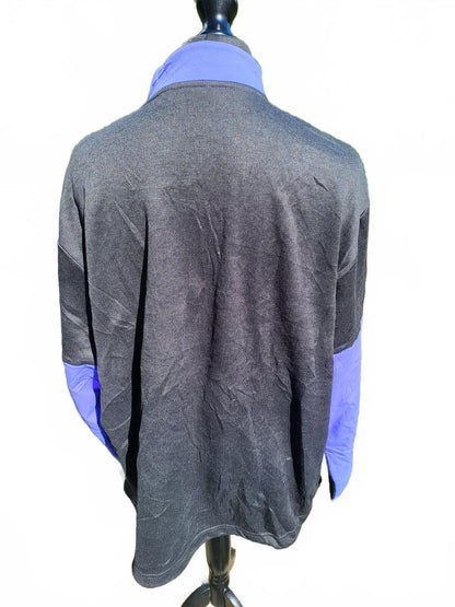 adidas Golf PGA WEST 1/4 Zip Pullover - Men’s XXL - Purple & Charcoal Grey