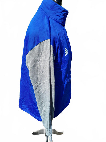 adidas 1/4 Zip Training Top - Blue & Grey - Men’s XXL - Front Zip Pocket