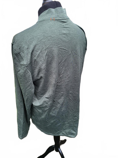 Puma Men’s XXL Olive Green 1/4 Zip Pullover - Training Top - Technical Fleece