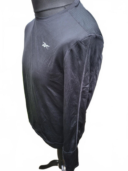 Reebok Men’s Medium Long Sleeve Training Top - Black - Running Base Layer
