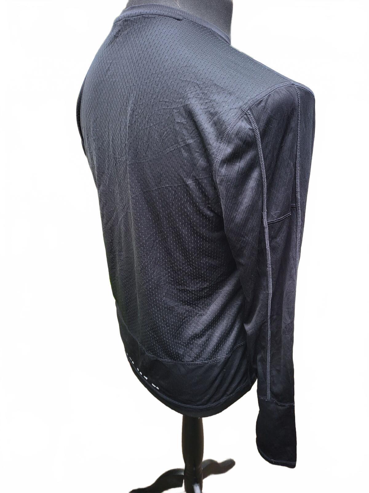 Reebok Men’s Medium Long Sleeve Training Top - Black - Running Base Layer