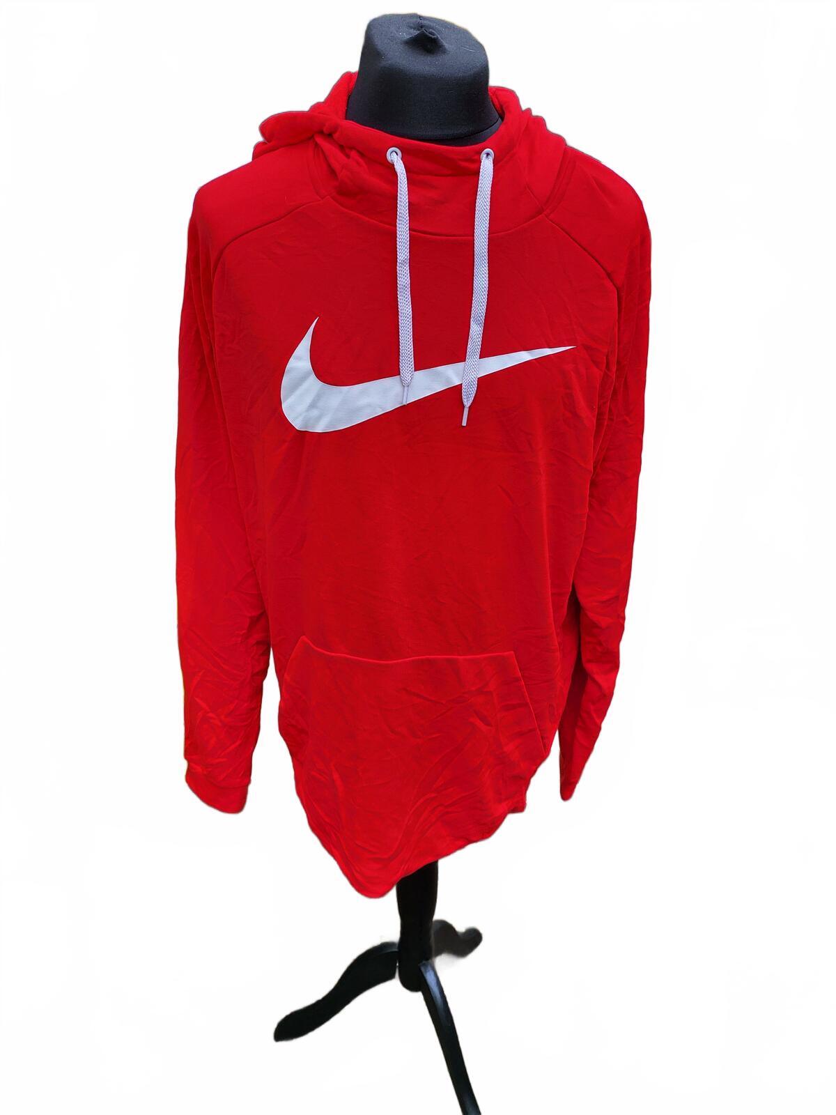 Nike Men’s XXL Red Big Swoosh Hoodie - Great Condition - Gym & Sportswear