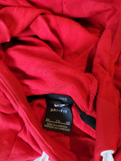 Nike Men’s XXL Red Big Swoosh Hoodie - Great Condition - Gym & Sportswear