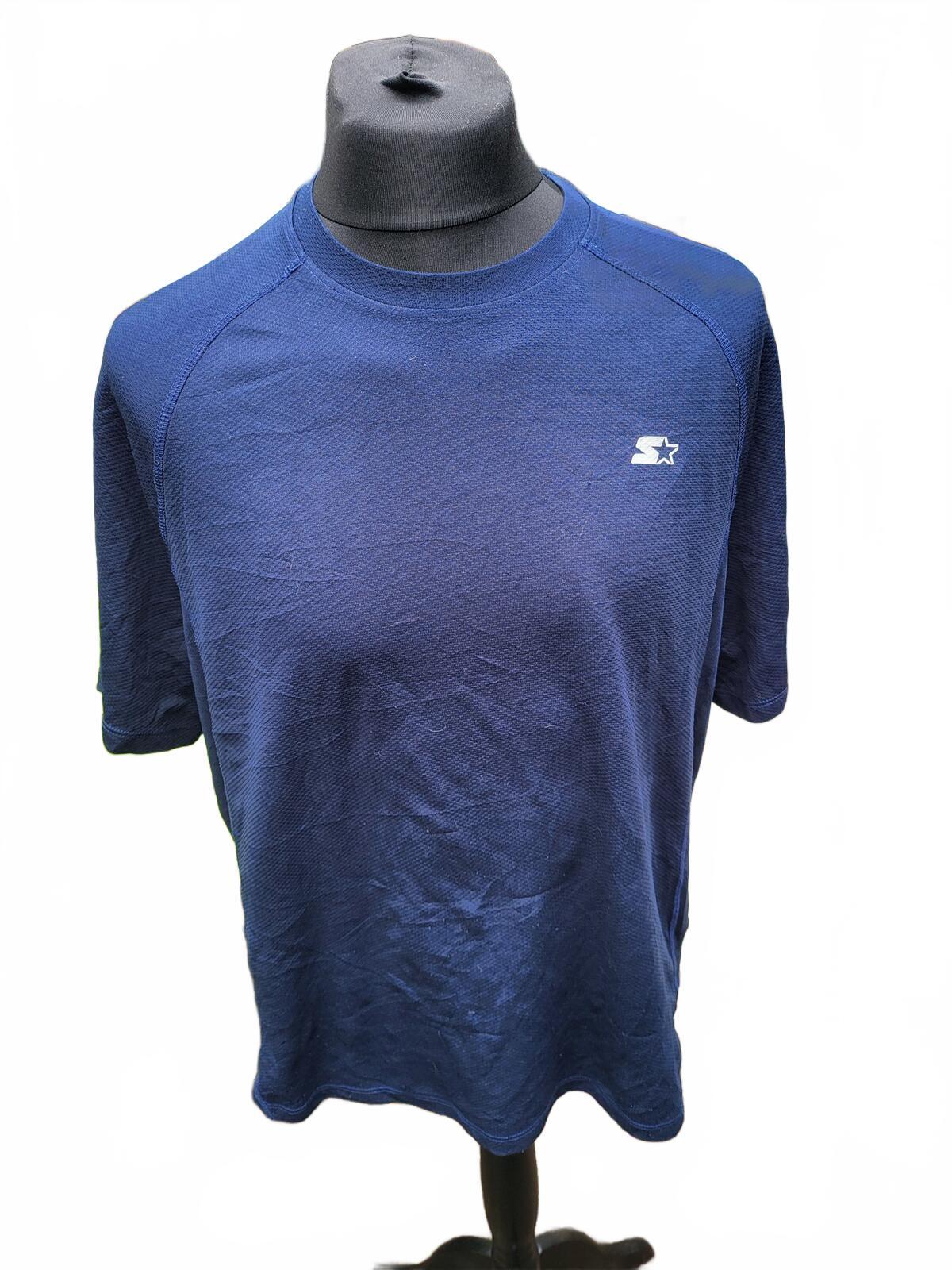 Starter Men’s XL Navy Blue Training T-Shirt - Textured Performance Tee