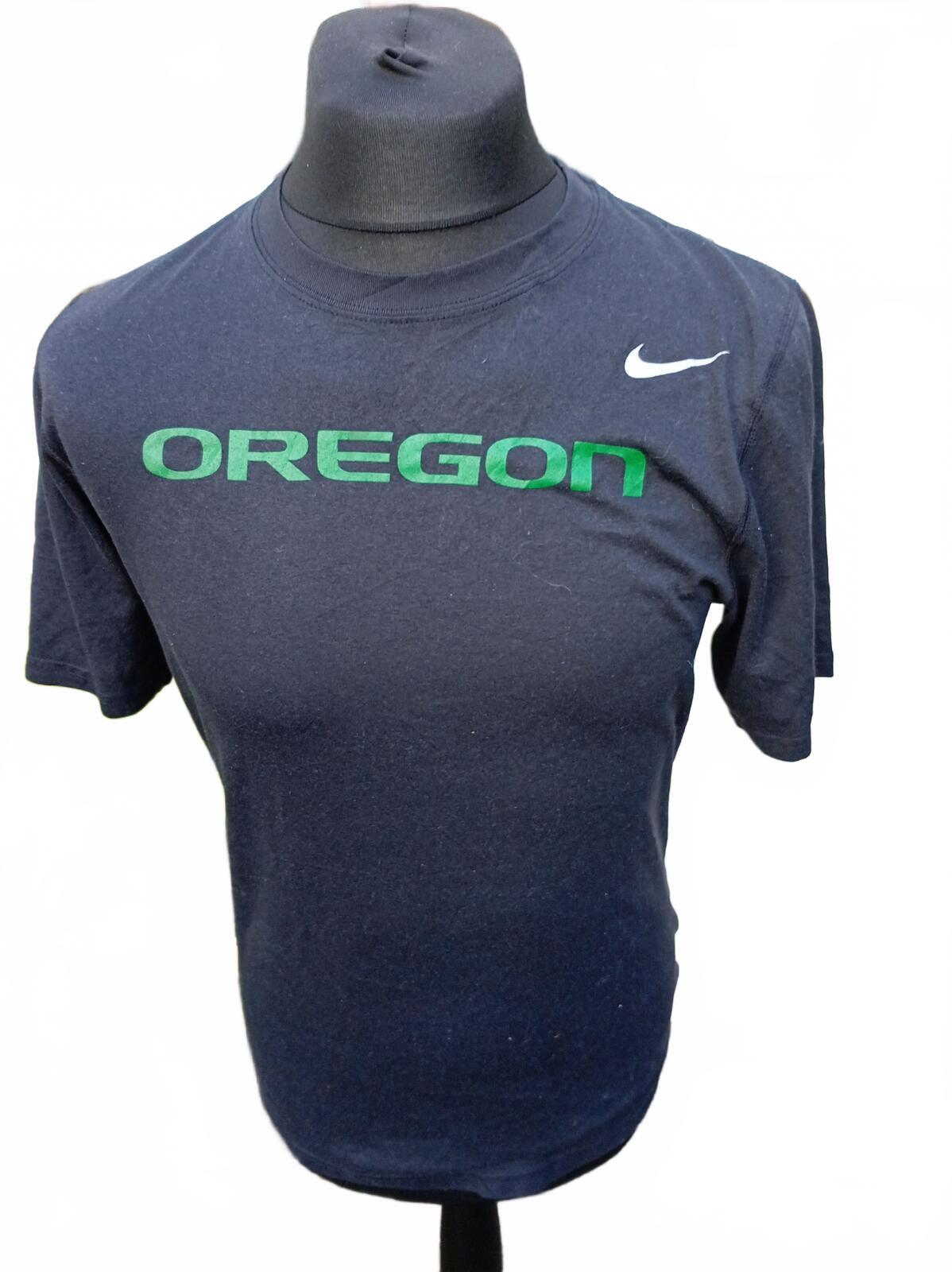 Nike Small Oregon T-Shirt - Black & Green - Perfect Condition - Collegiate Style