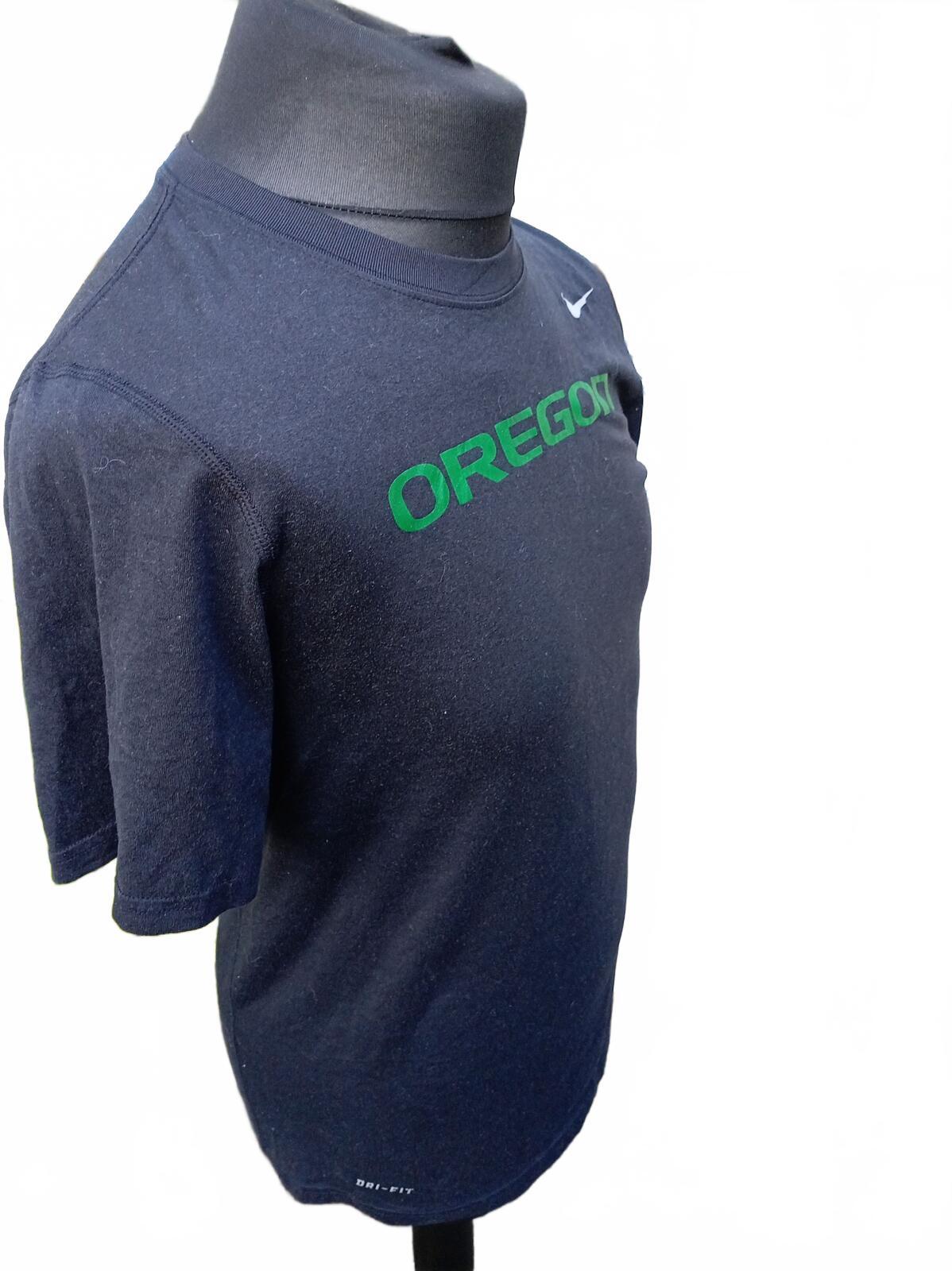 Nike Small Oregon T-Shirt - Black & Green - Perfect Condition - Collegiate Style
