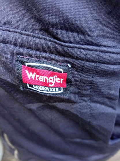 Wrangler Men’s Small Navy Blue Full-Zip Hoodie - Beautiful Condition - Workwear