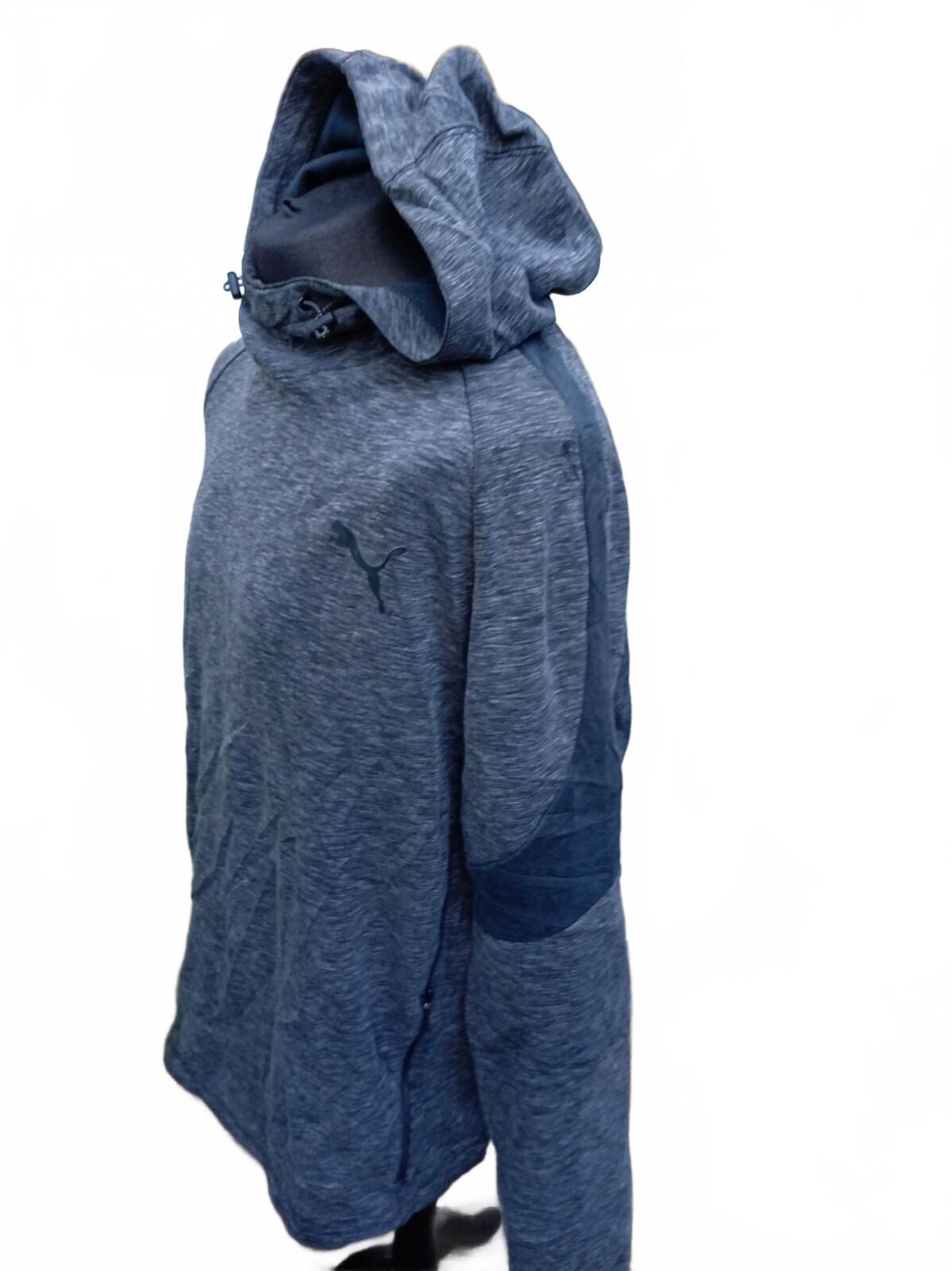 PUMA Men’s XXL Blue Space-Dye Hoodie - High Neck - Absolutely Great Condition