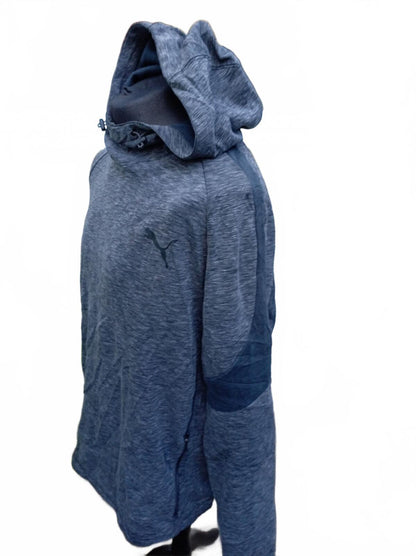 PUMA Men’s XXL Blue Space-Dye Hoodie - High Neck - Absolutely Great Condition
