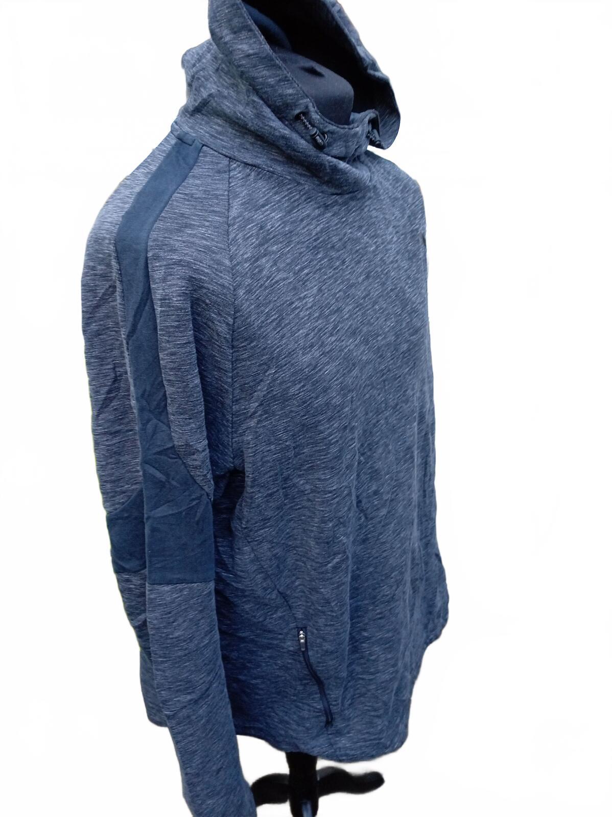 PUMA Men’s XXL Blue Space-Dye Hoodie - High Neck - Absolutely Great Condition