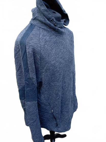 PUMA Men’s XXL Blue Space-Dye Hoodie - High Neck - Absolutely Great Condition